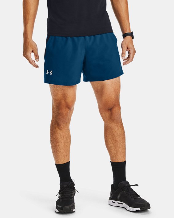 Men's UA Launch SW 5'' Shorts, Blue, pdpMainDesktop image number 0
